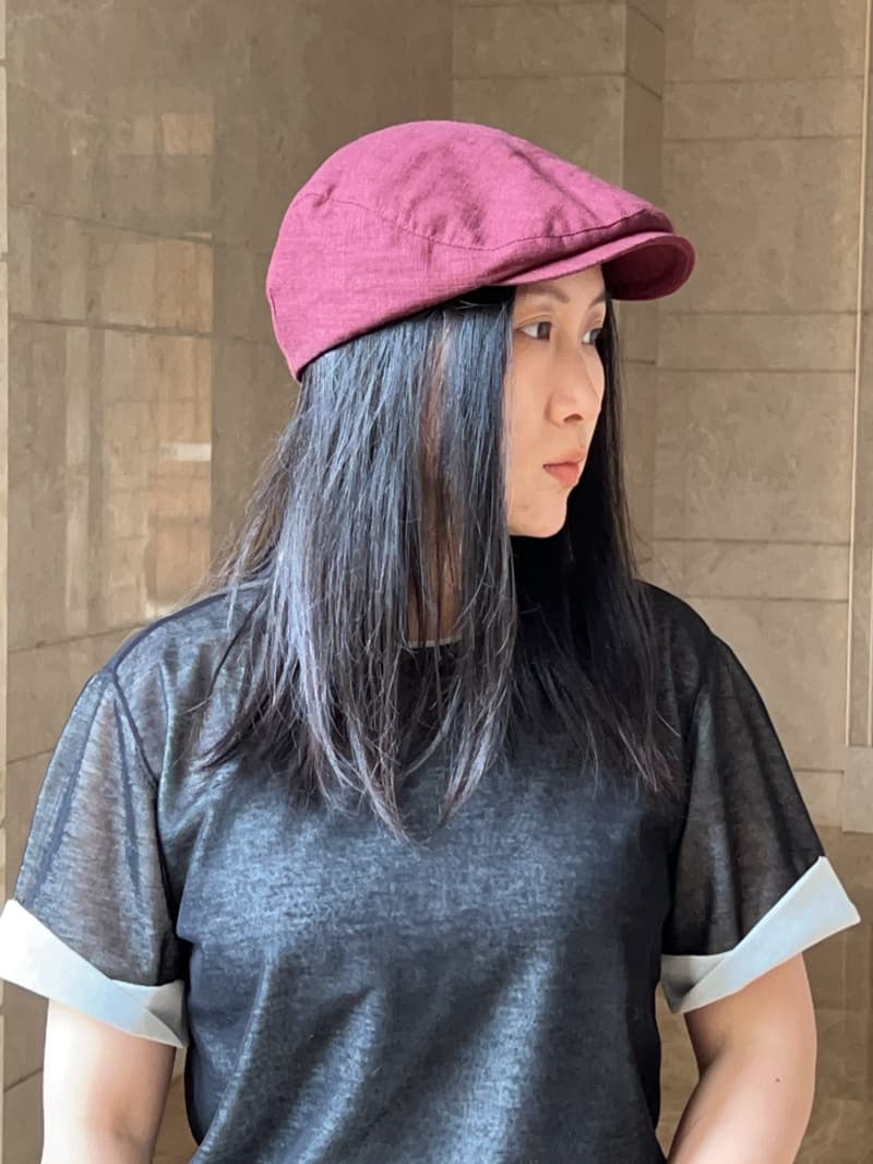 キャスケット 涼風リネンキャスケット