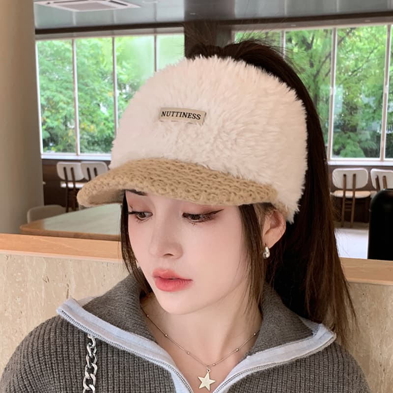 もこもこフワニットキャスケット