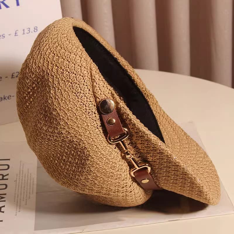 キャスケット 涼やか編み目キャスケット