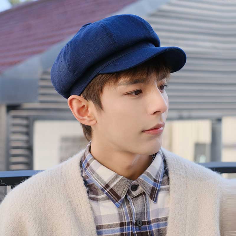 キャスケット 風合い豊かな海辺のマリナーリネンキャスケット