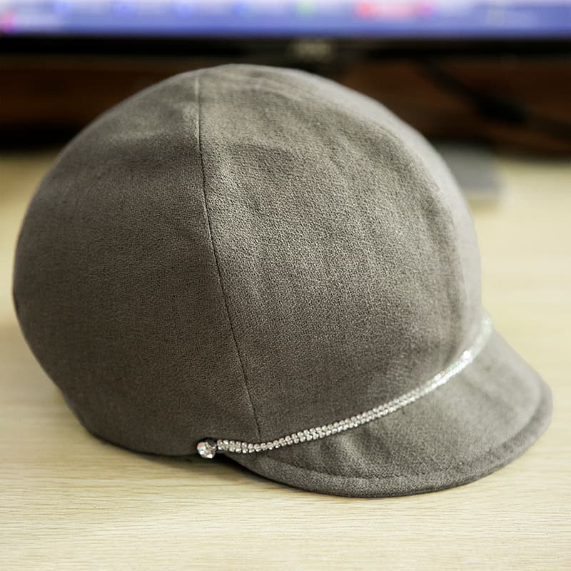 キャスケット　宝石チェーン付き上質キャスケット