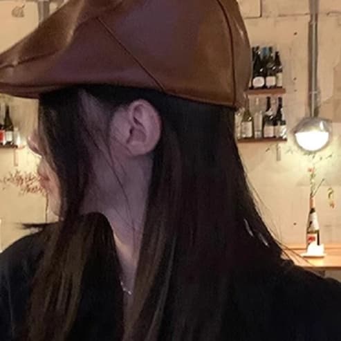 上質なめし レザーキャスケット