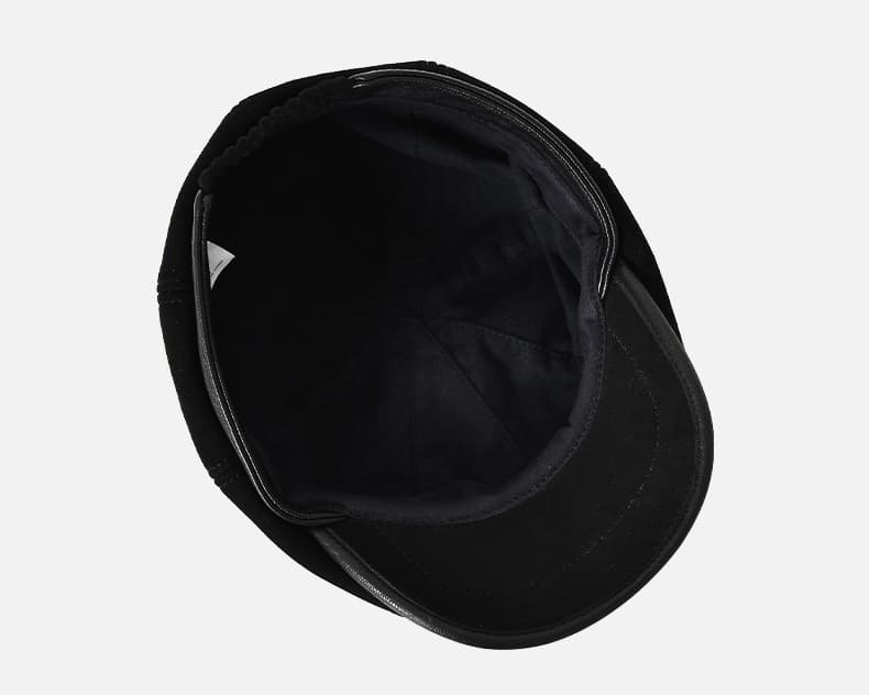 キャスケット 上質本革仕立て八枚はぎキャスケット