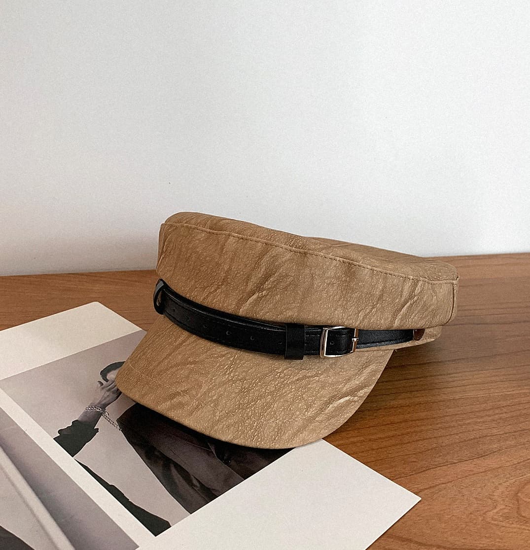 キャスケット 上質革細工 マリンキャスケット