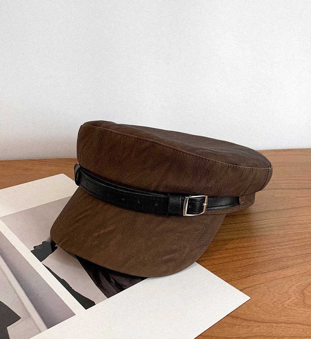 キャスケット 上質革細工 マリンキャスケット