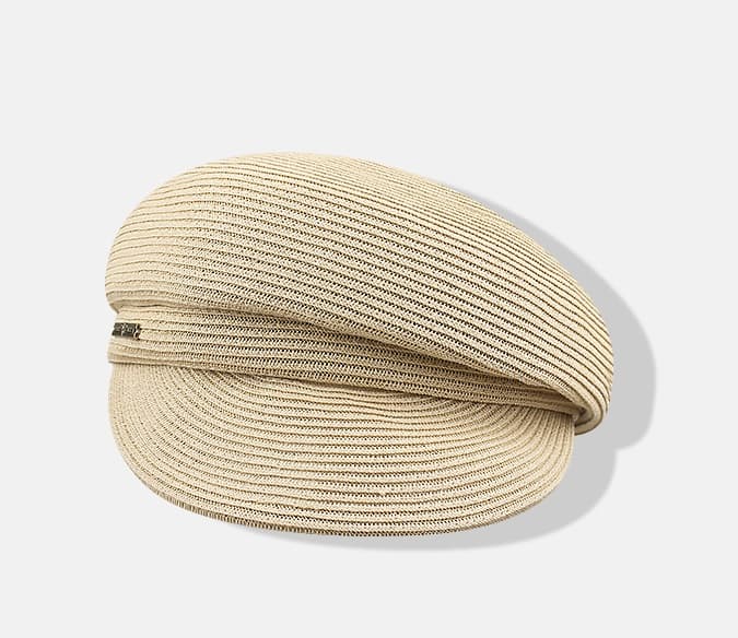 キャスケット 夏の風合い 涼やか編み模様キャスケット