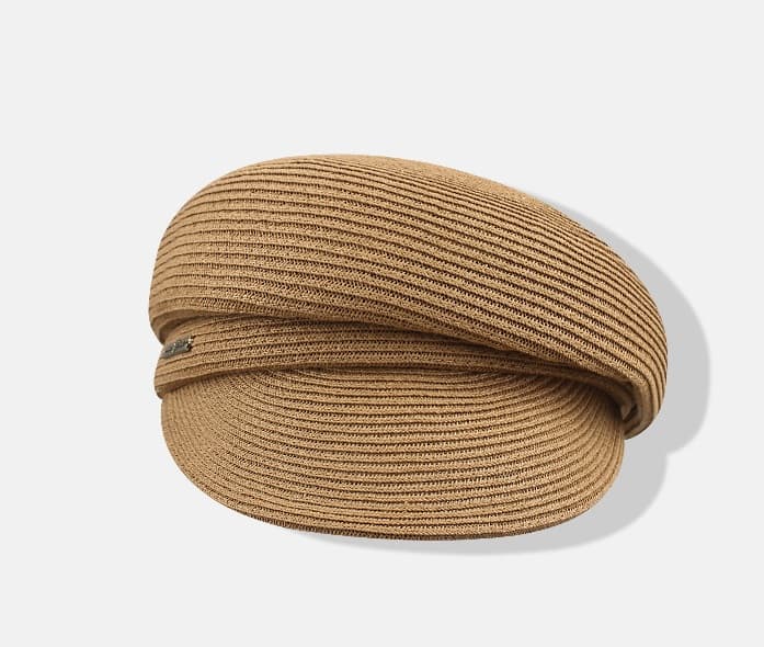 キャスケット 夏の風合い 涼やか編み模様キャスケット