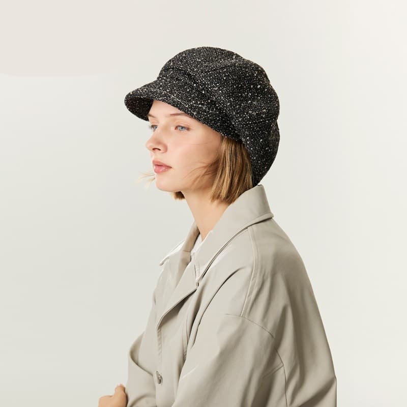 キャスケット きらめき織りの帽子