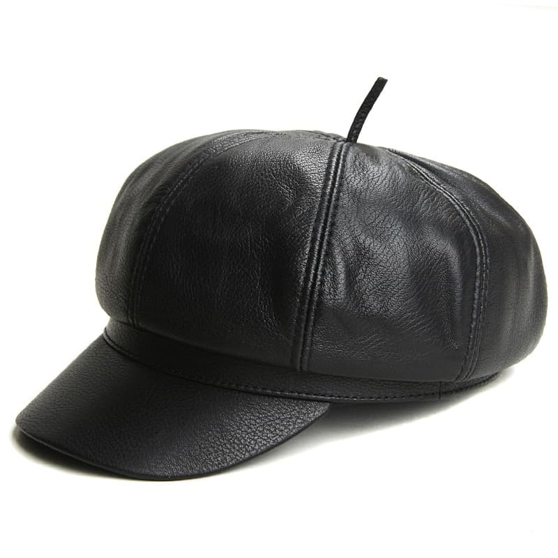 キャスケット 風格際立つ上質なる本革キャスケット