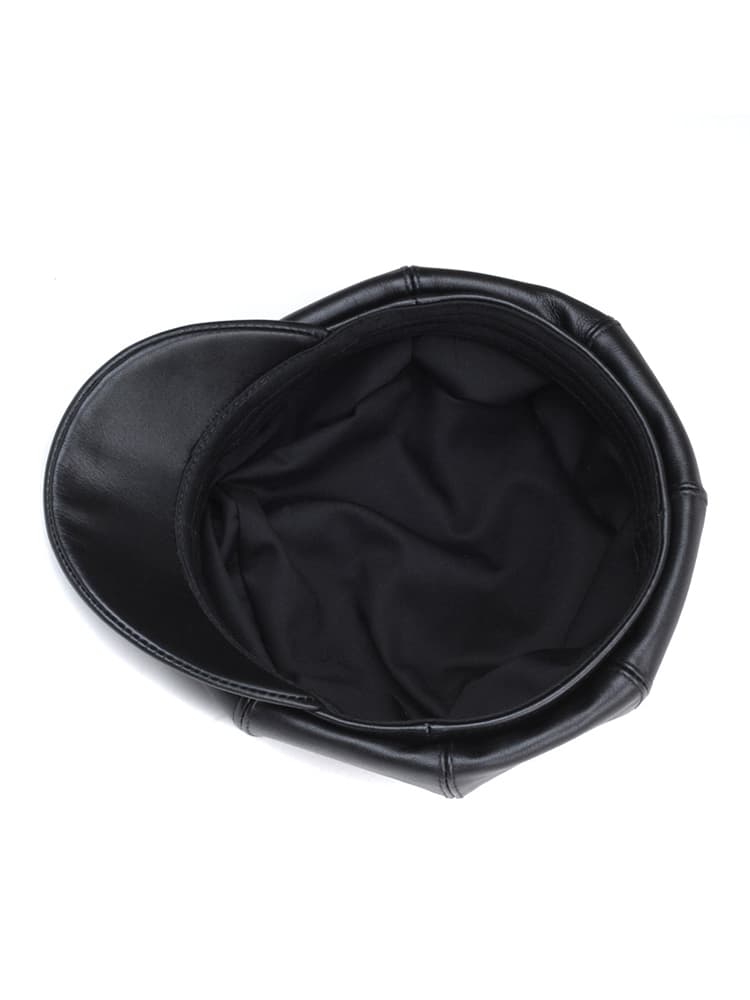 キャスケット 風格際立つ上質なる本革キャスケット