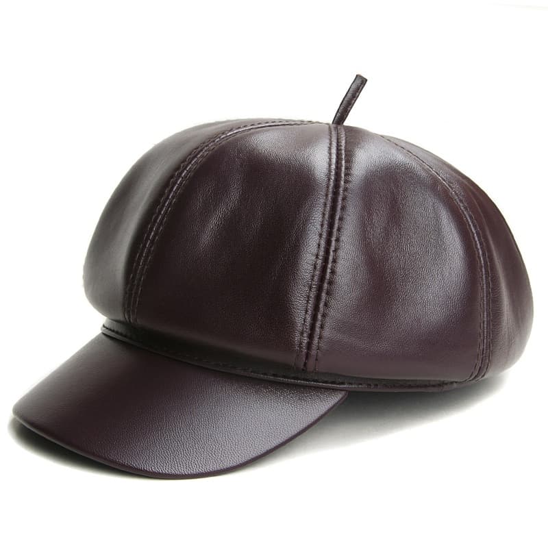 キャスケット 風格際立つ上質なる本革キャスケット