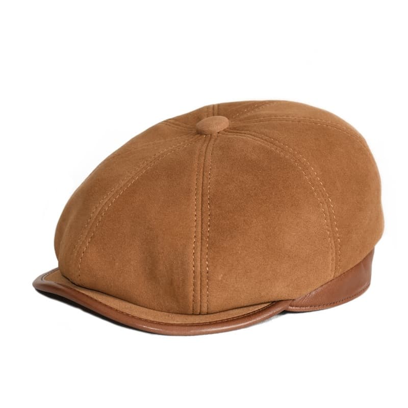 キャスケット 職人の技が光る本革キャスケット