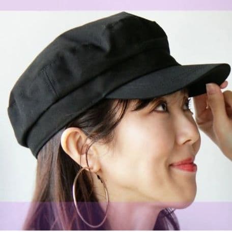 キャスケット　涼やか素材の洗練マリンキャスケット