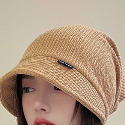 キャスケット 立体編み目キャスケットニット帽