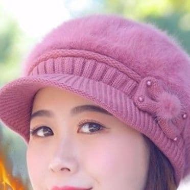キャスケット ふわもこ暖かキャスケットニット帽