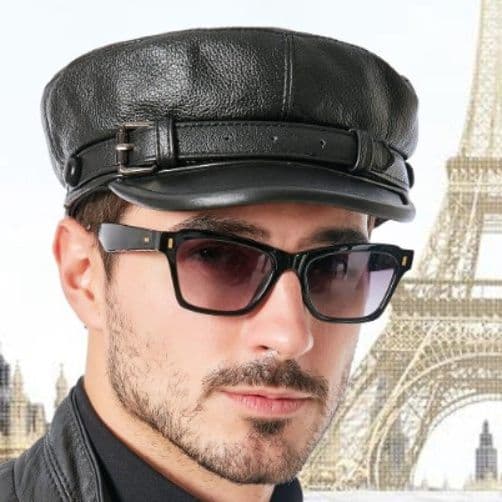 キャスケット 職人技ベルト付きキャスケット