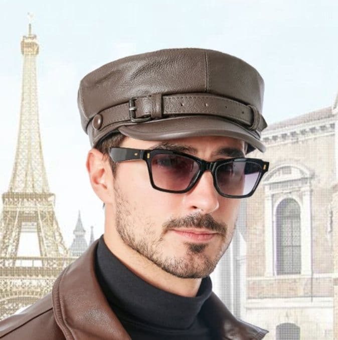 キャスケット 職人技ベルト付きキャスケット