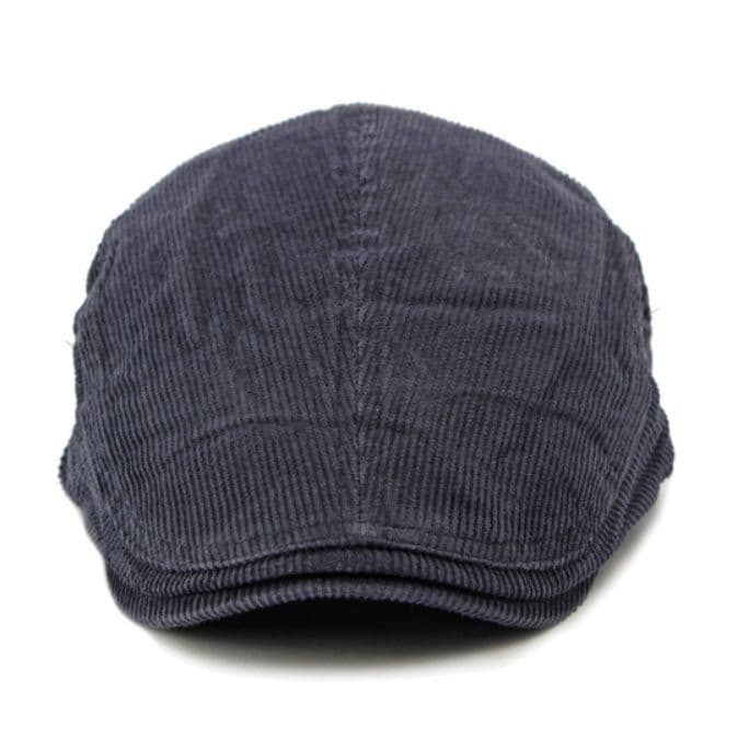 キャスケット 上質コーデュロイのフラットキャスケット