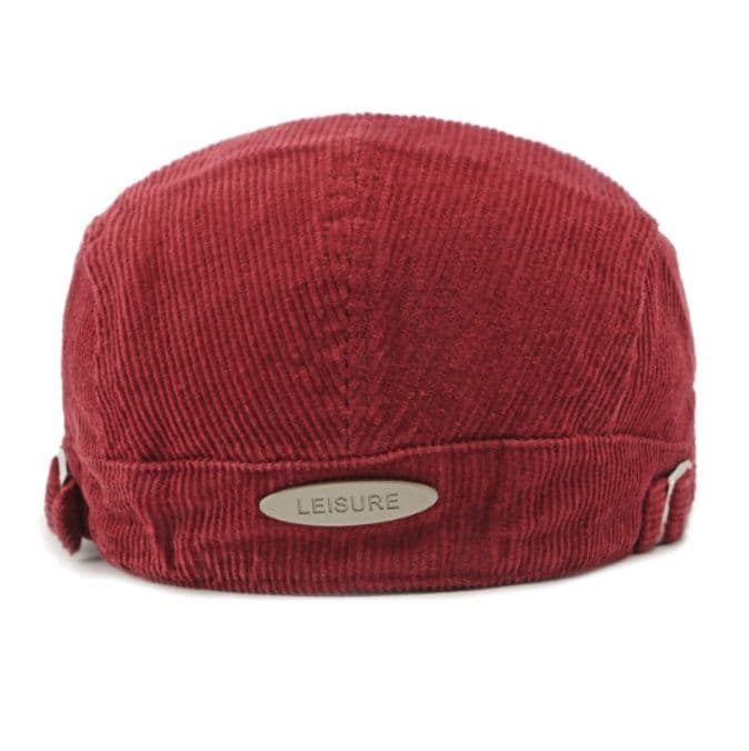 キャスケット 上質コーデュロイのフラットキャスケット