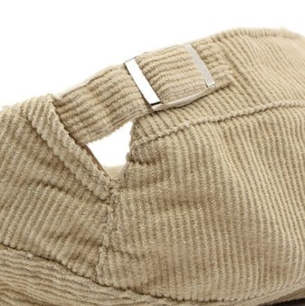 キャスケット 上質コーデュロイのフラットキャスケット