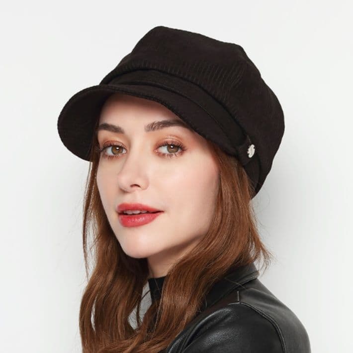 キャスケット 上質コーデュロイのキャスケット帽