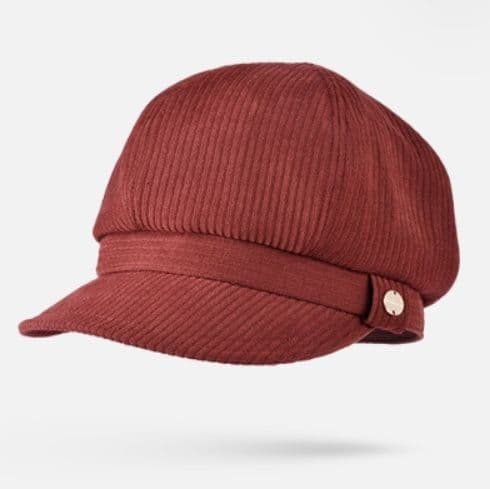 キャスケット 上質コーデュロイのキャスケット帽