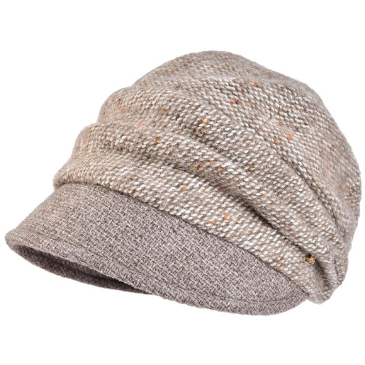 キャスケット なめらか風合い ウール混キャスケット