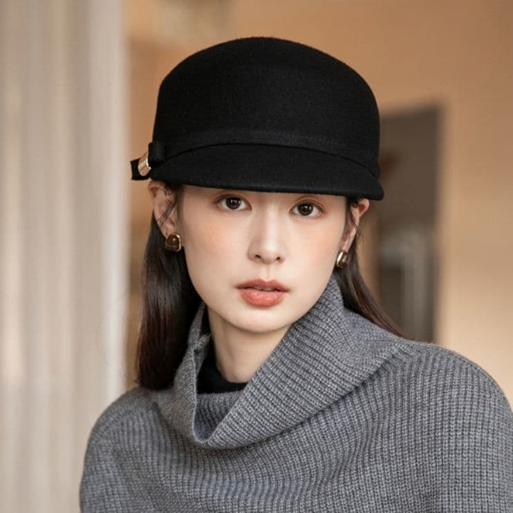 キャスケット クラシック馬蹄型ウールキャスケット