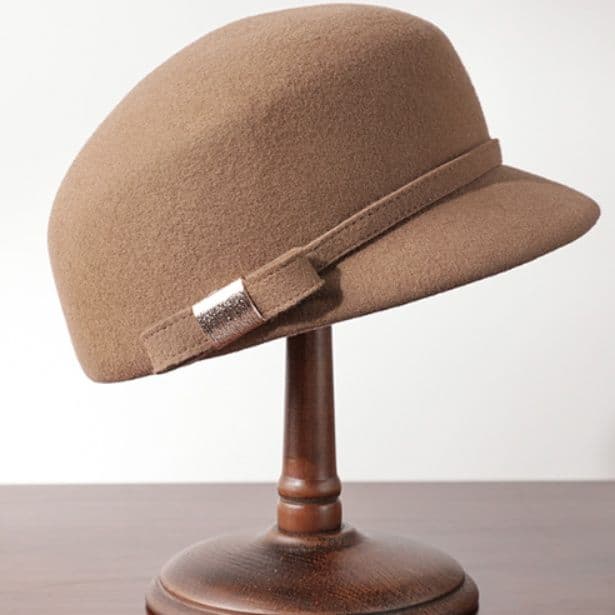 キャスケット クラシック馬蹄型ウールキャスケット