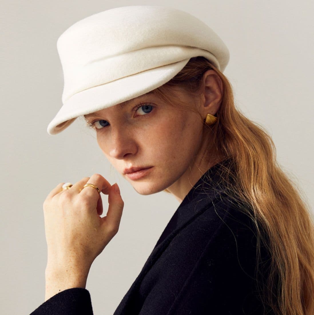 キャスケット 極上ウール柔らか仕立てキャスケット