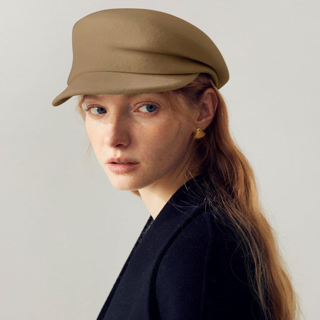 キャスケット 極上ウール柔らか仕立てキャスケット