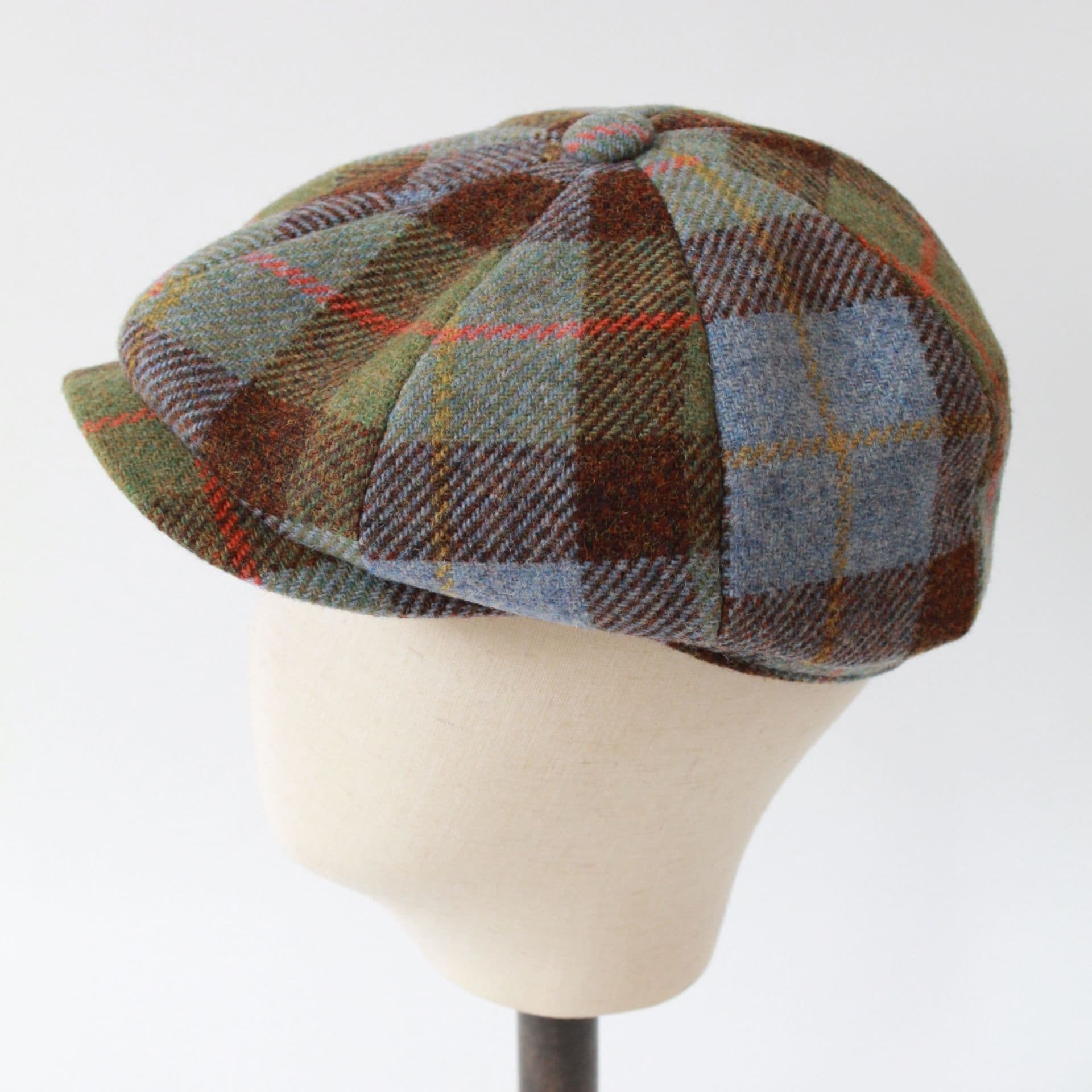 キャスケット 伝統格子模様の温もりキャスケット