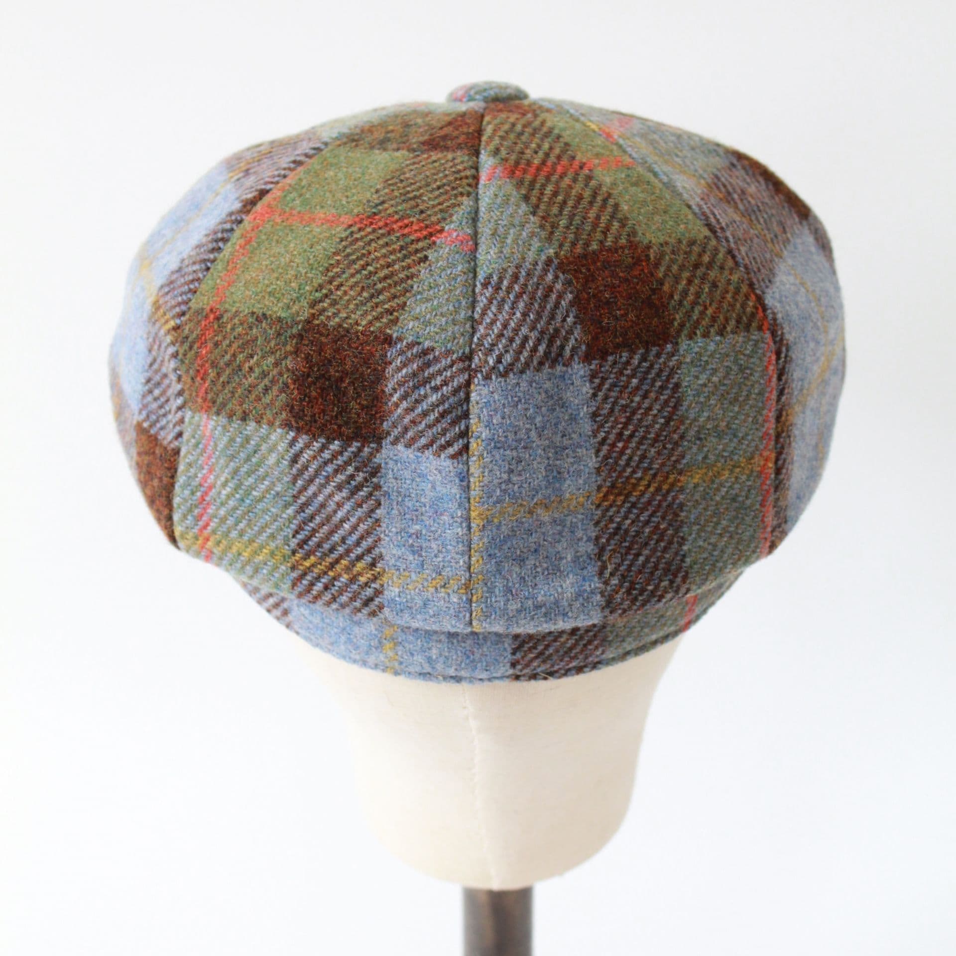 キャスケット 伝統格子模様の温もりキャスケット