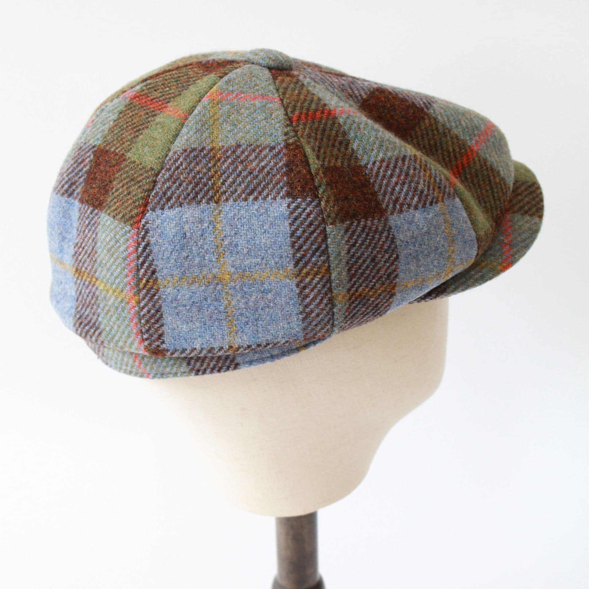 キャスケット 伝統格子模様の温もりキャスケット