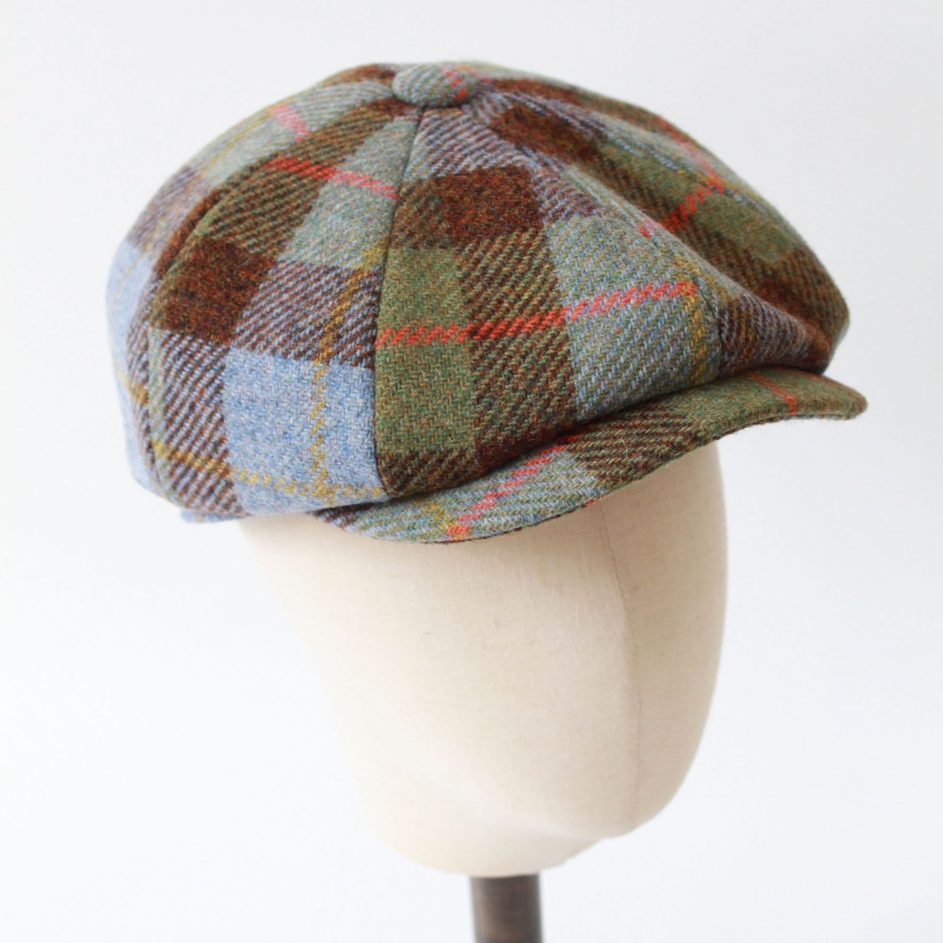 キャスケット 伝統格子模様の温もりキャスケット