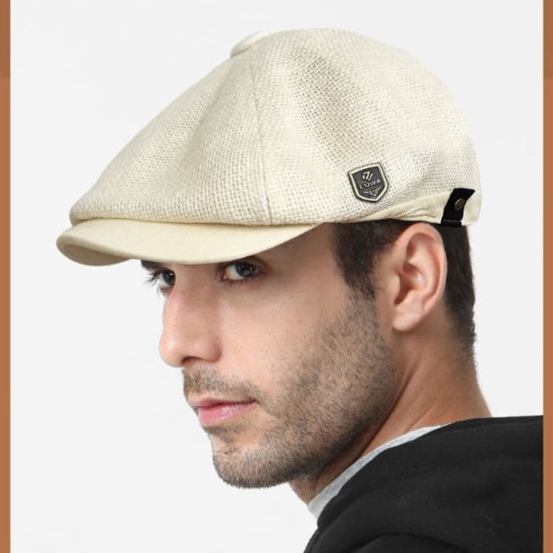 キャスケット 涼風リネンハンチング