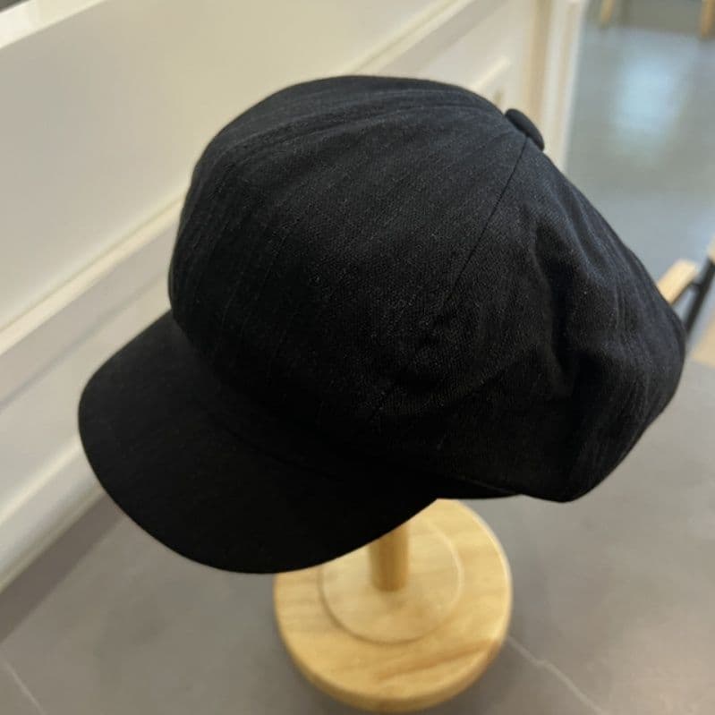 キャスケット 風合い豊かな麻混キャスケット