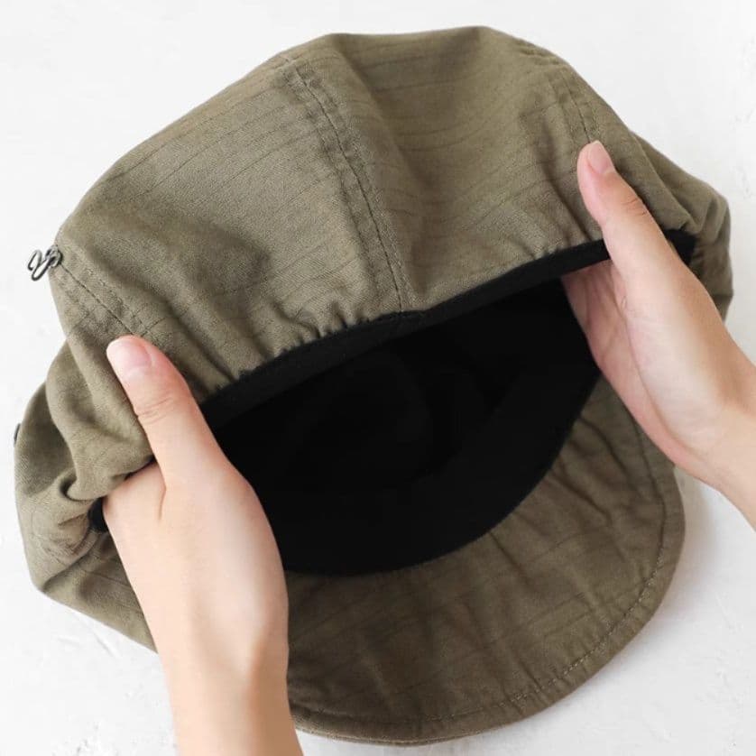 キャスケット 風合い豊かなリネンキャスケット