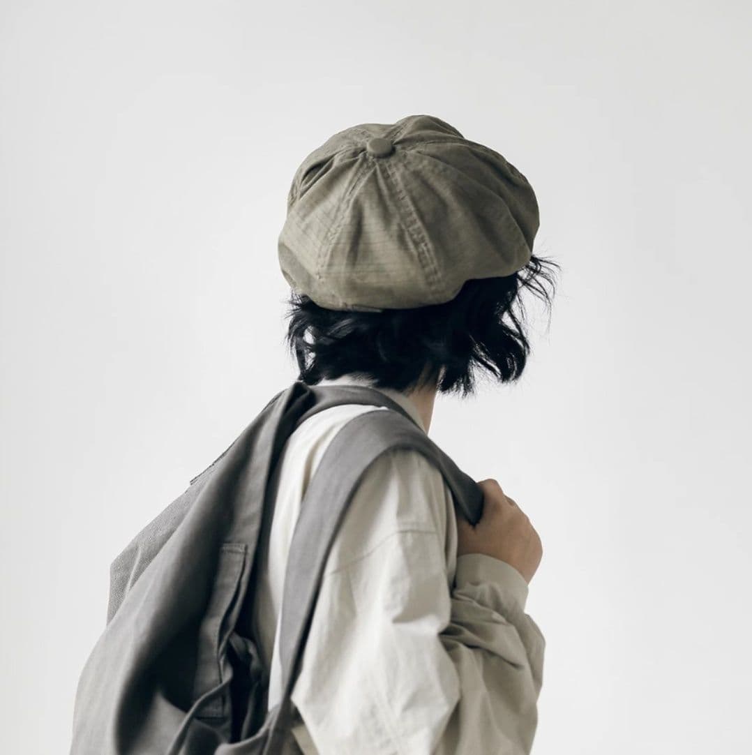 キャスケット 風合い豊かなリネンキャスケット