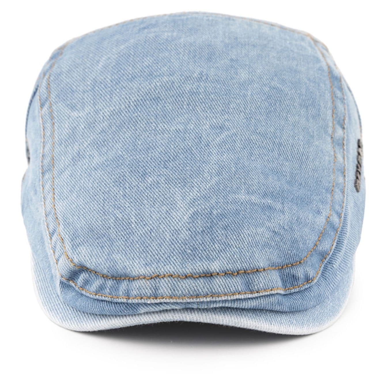 キャスケット 洗練デニムハンチング帽
