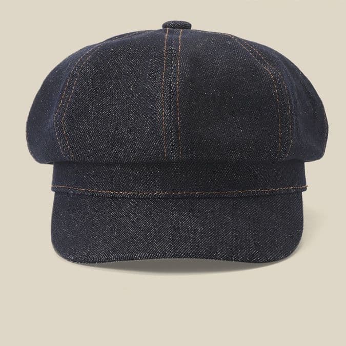 キャスケット 伝統職人仕立てデニムキャスケット