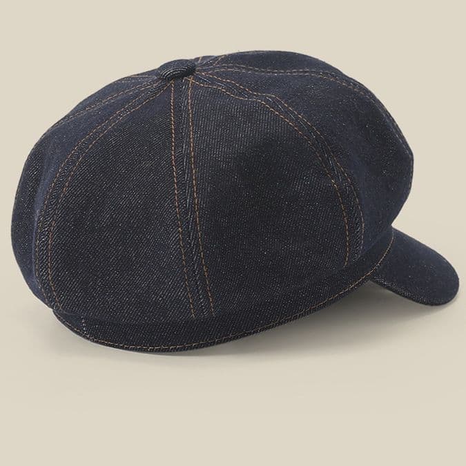 キャスケット 伝統職人仕立てデニムキャスケット