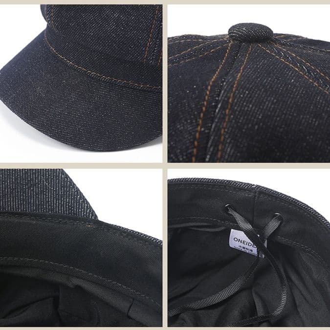 キャスケット 伝統職人仕立てデニムキャスケット