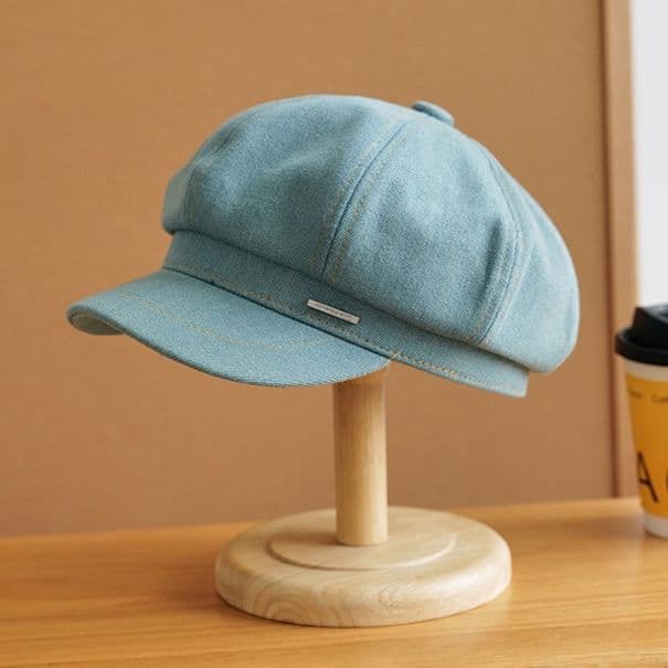 キャスケット 八枚接ぎデニムキャスケット