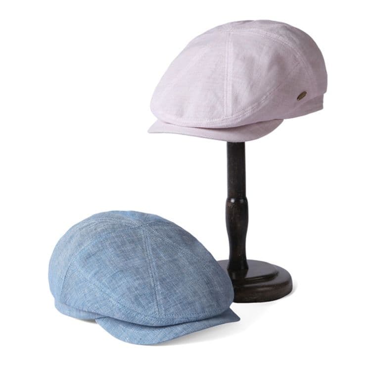 キャスケット 爽やか涼感リネンキャスケット