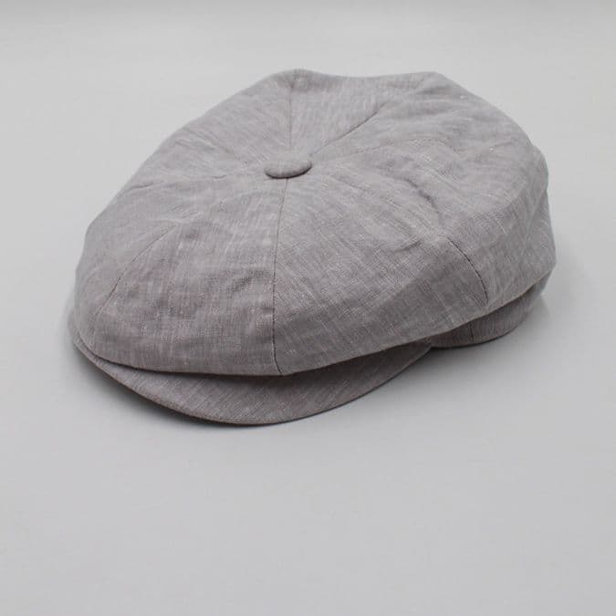 キャスケット 風薫る八枚接ぎリネンキャスケット