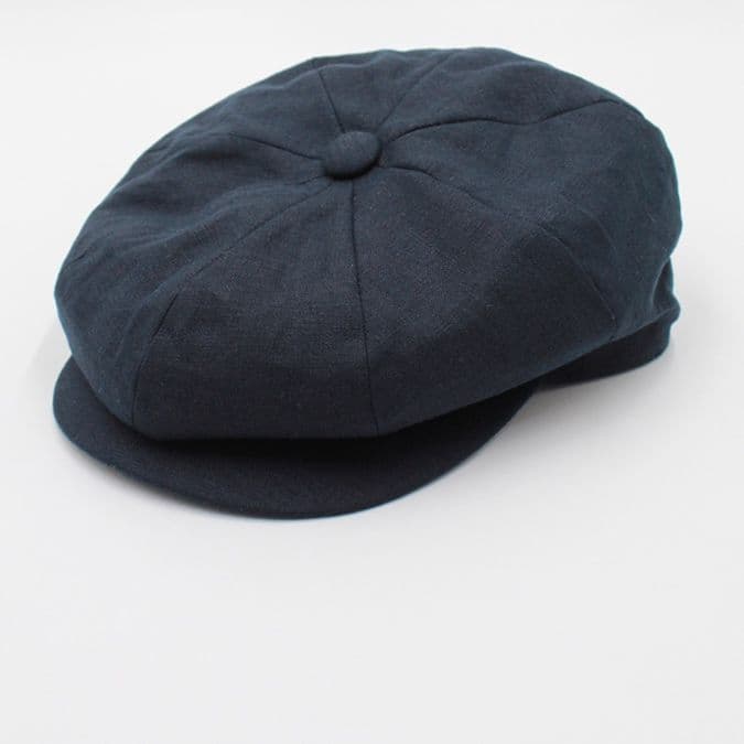 キャスケット 風薫る八枚接ぎリネンキャスケット