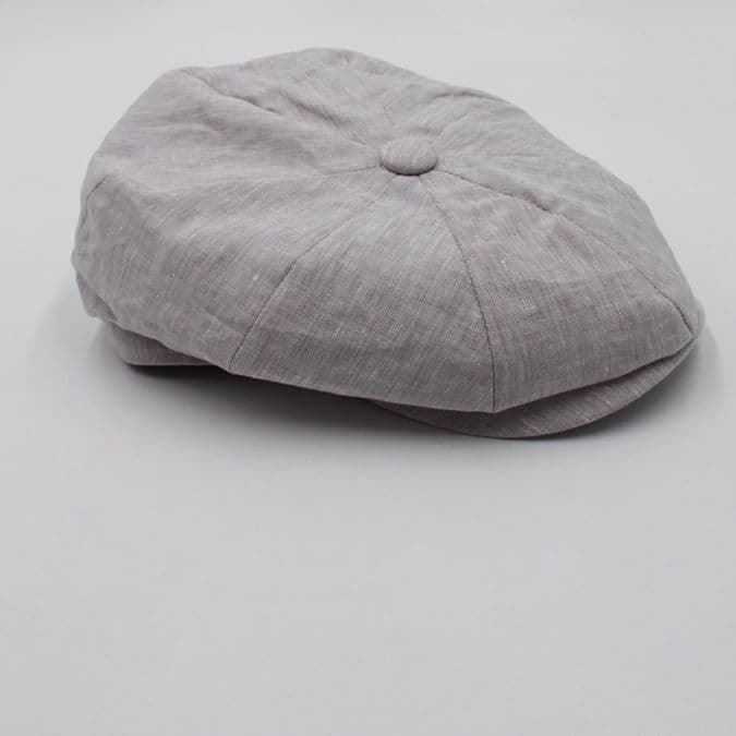 キャスケット 風薫る八枚接ぎリネンキャスケット