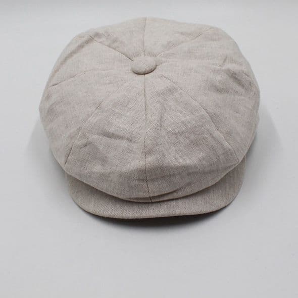 キャスケット 風薫る八枚接ぎリネンキャスケット