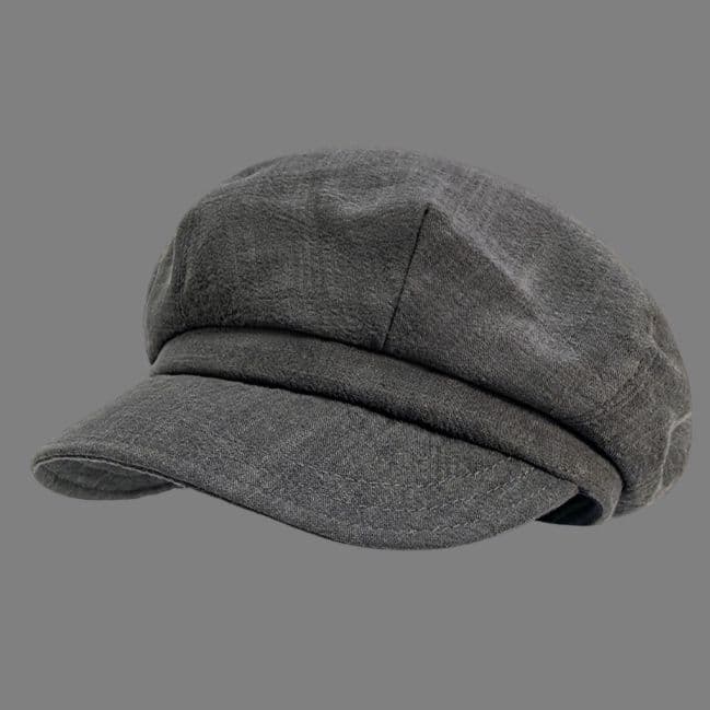 キャスケット 風合い豊かな職人仕立てリネンキャスケット